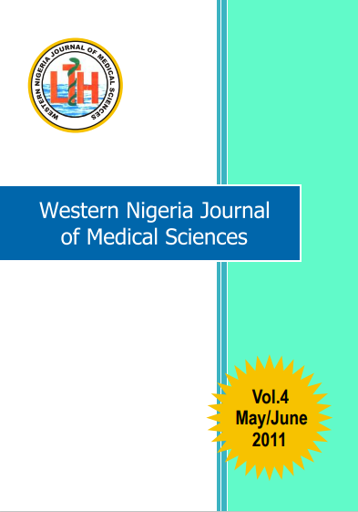 					View Vol. 4 No. 04 May/June (2011): Western Nigeria Journal of Medical Sciences
				