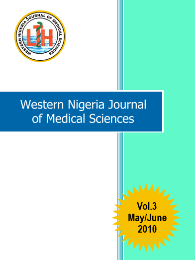 Western Nigeria Journal of Medical Sciences 2010 publication